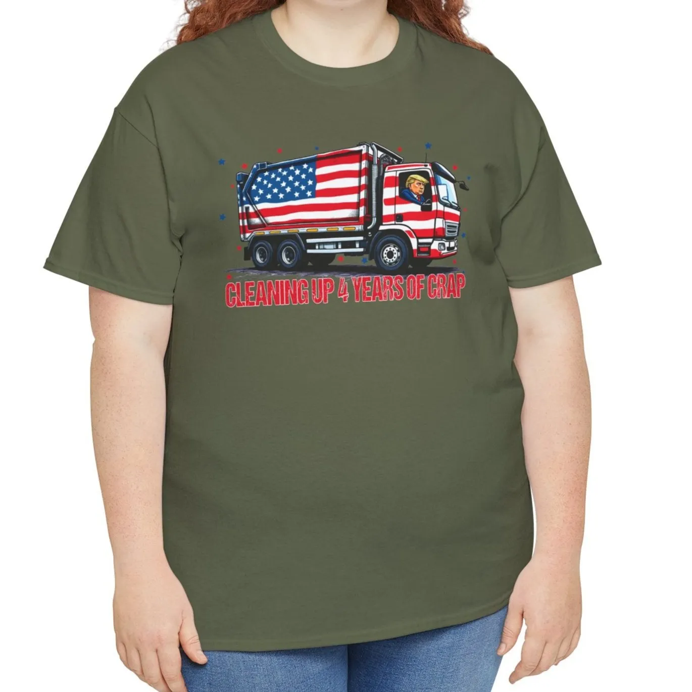 Cleaning up 4 years of Trash- Trump Tee
