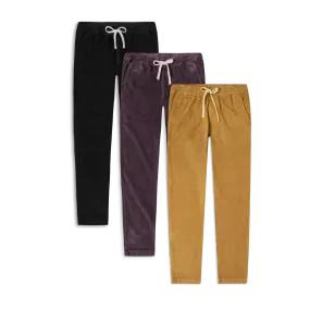 Corduroy Easy Pant 3 Pack