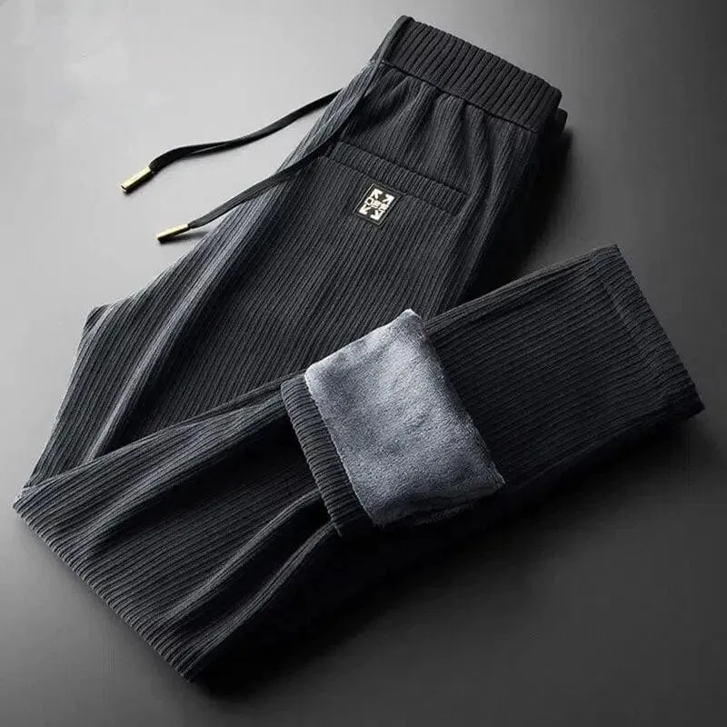Corduroy Sherpa-Lined Joggers