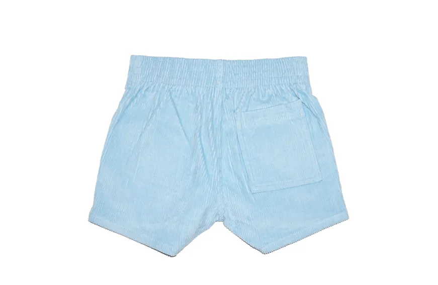 Corduroy Shorts in Powder Blue