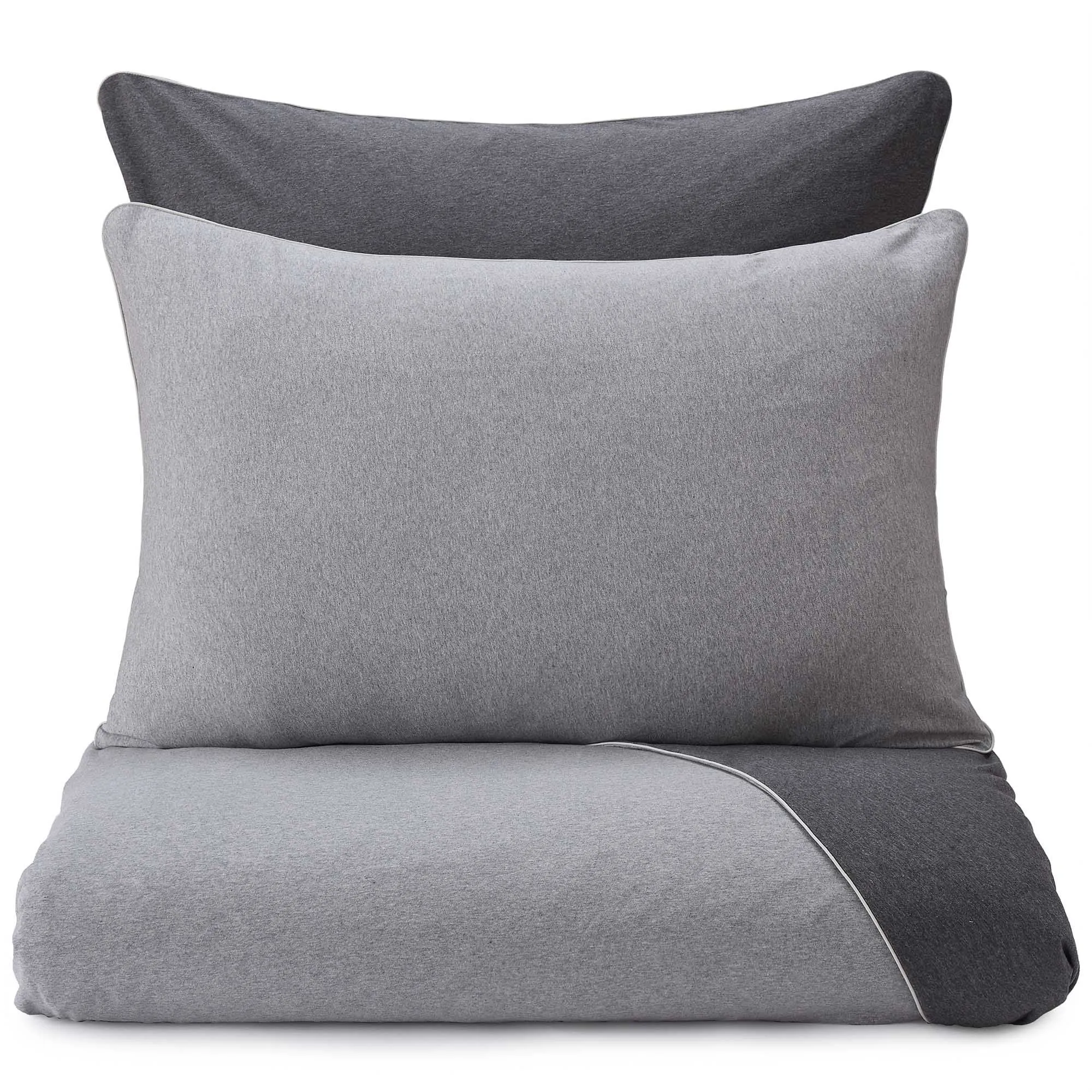 Coria Bedding [Light grey melange/Charcoal melange/Grey]
