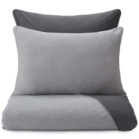 Coria Pillowcase [Light grey melange/Charcoal melange/Grey]