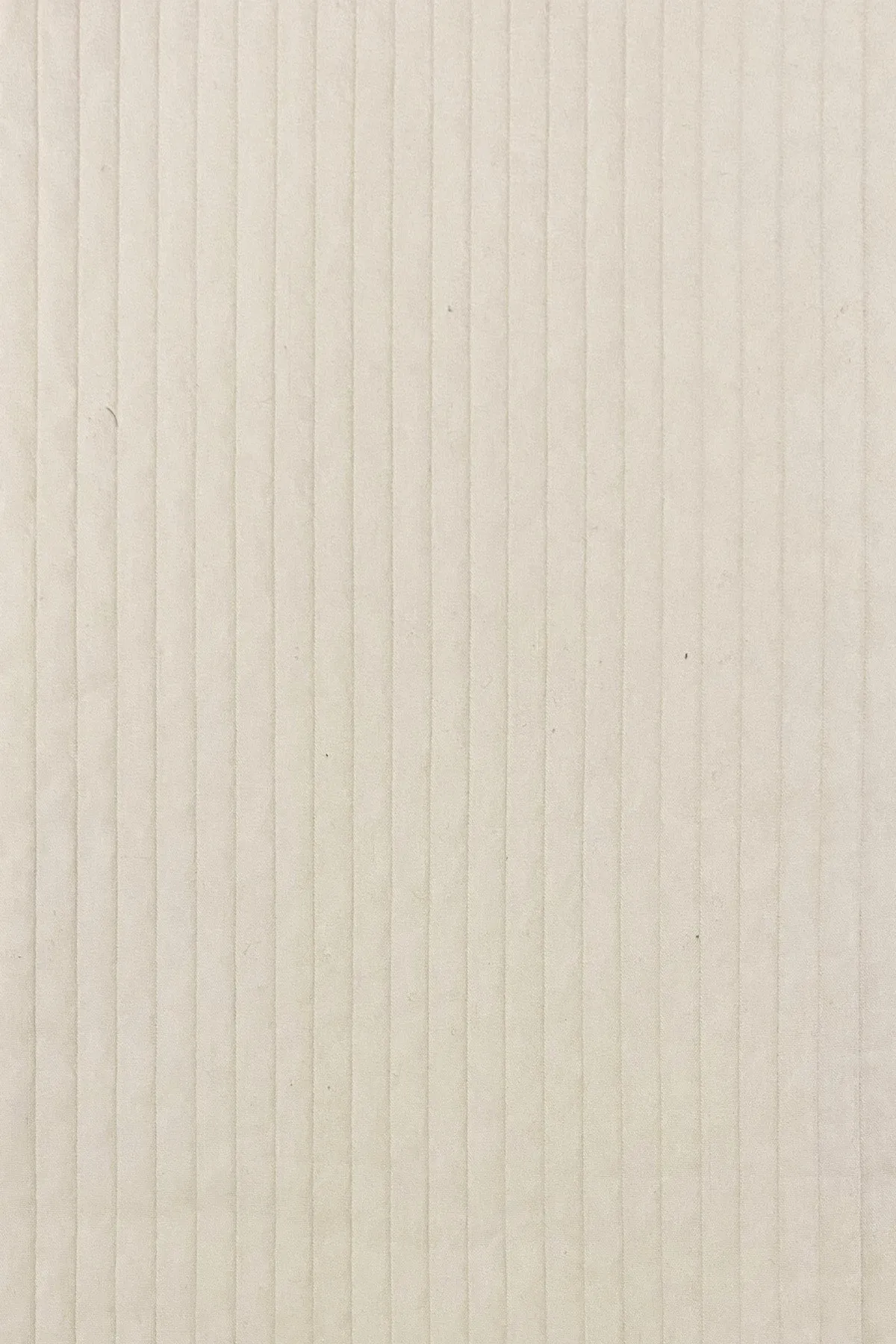 Cream Wide Wale Cotton Funnel Neck Coat