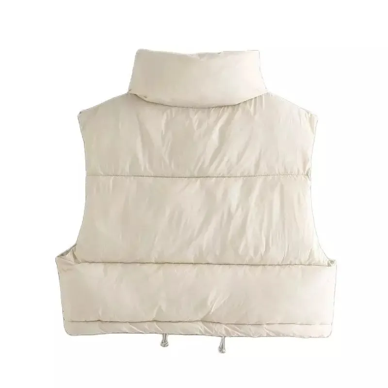 CROPPED CREAM BODYWARMER