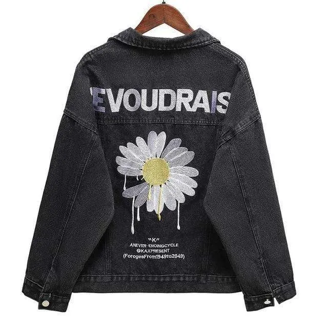 DENIM OVERCOAT JACKET