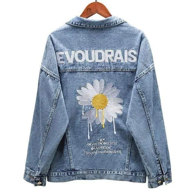 DENIM OVERCOAT JACKET