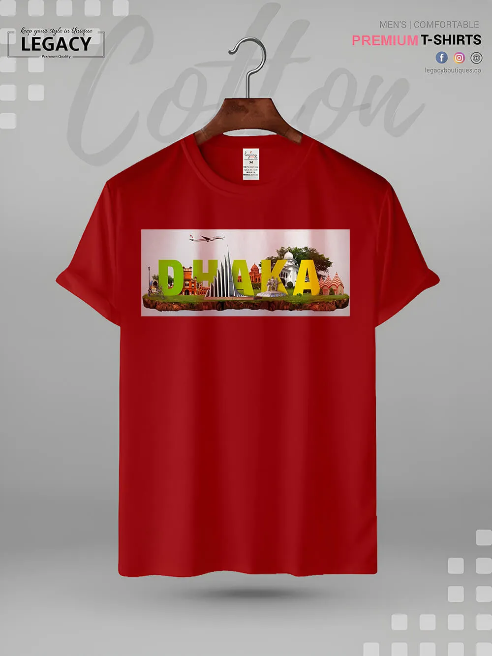 Dhaka Retro Style Vintage Men's T-Shirt In Lowest Price Only In BD