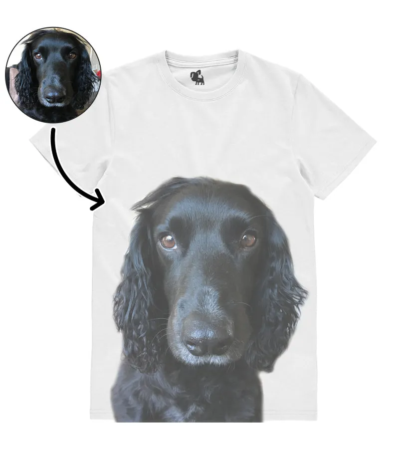 Dog Face Unisex White T-Shirt
