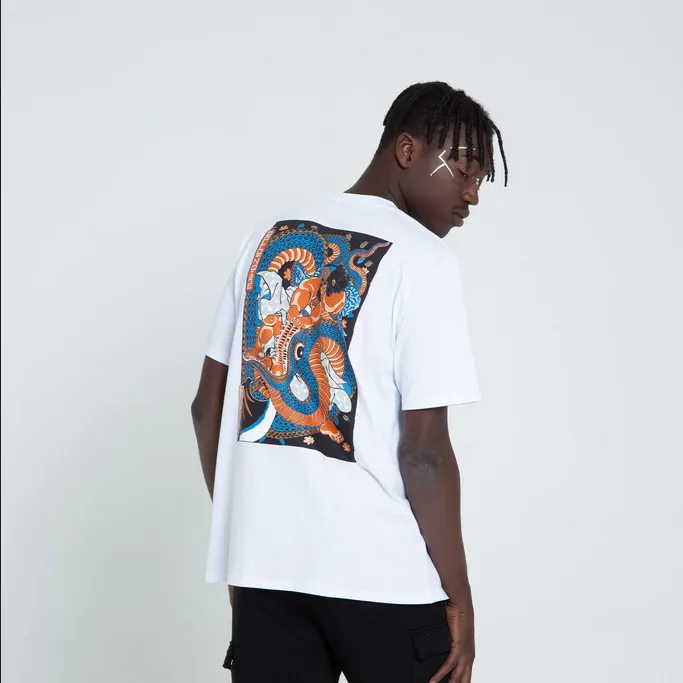 Dolly Noire t-shirt manica corta 
Kunyoshi Red Blue Tee TS170-TA-02 white