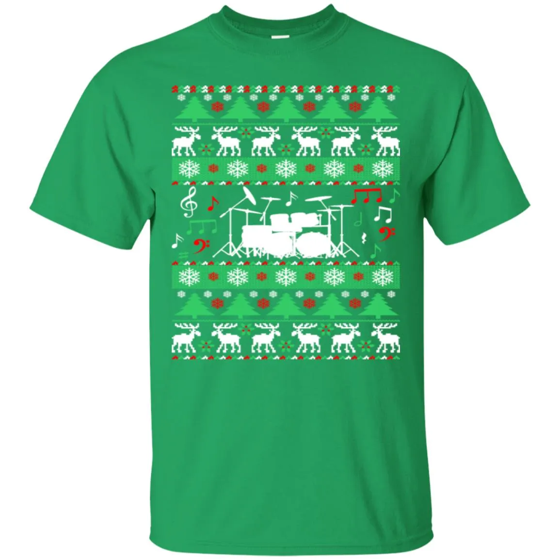 Drums Drummer Ugly Christmas Men T-Shirt