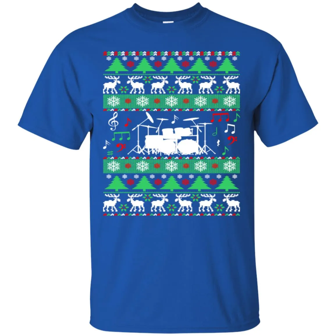 Drums Drummer Ugly Christmas Men T-Shirt