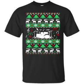 Drums Drummer Ugly Christmas Men T-Shirt