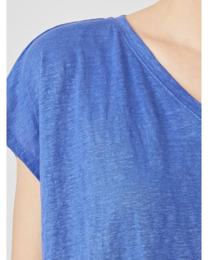 Eileen Fisher Organic Linen Jersey V-Neck Tee