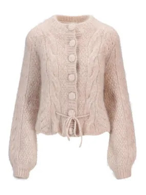 ELLA & IL SOPHIA CHUNKY CARDIGAN BEIGE MELANGE