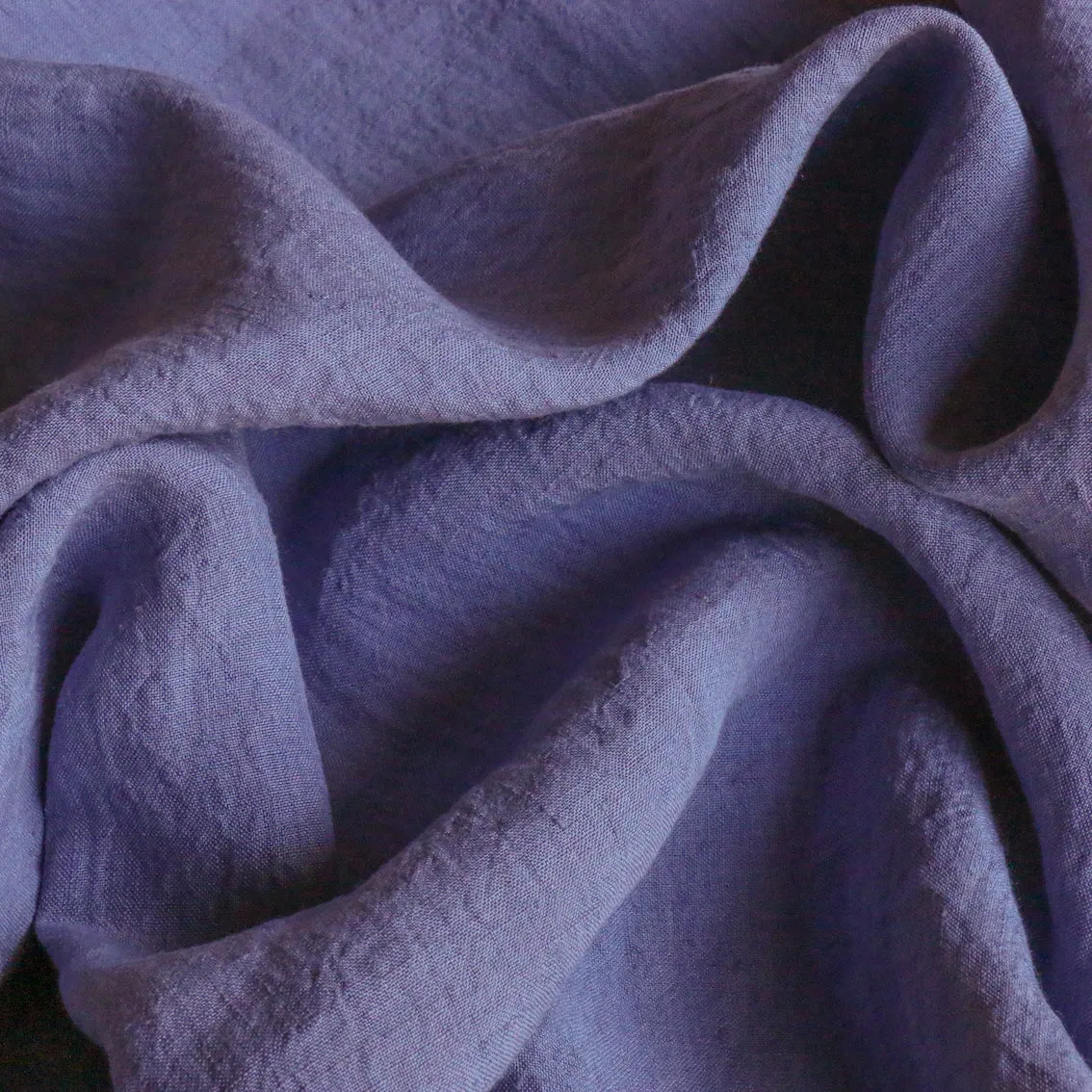 Ellie Wisteria Blue Yarn Dyed Linen