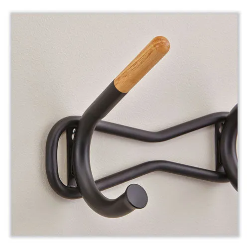 Family Coat Wall Rack, 3 Hook, 18.5w X 6.25d X 7.25h, Cream