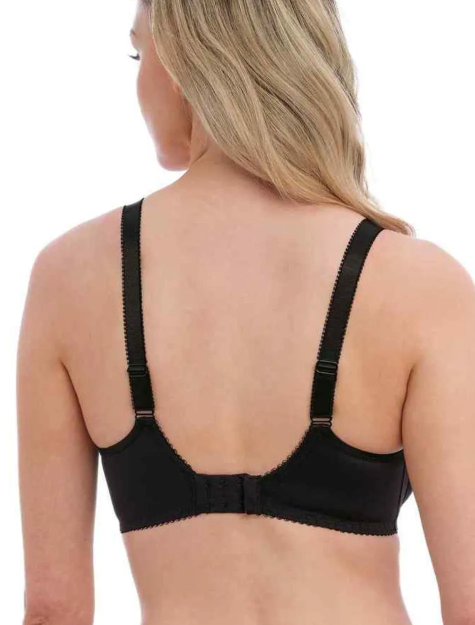 Fantasie Rebecca Essentials Underwire Moulded Bra, Black | Black Molded Bra | Black T-Shirt Bra | Black Fantasie Bra