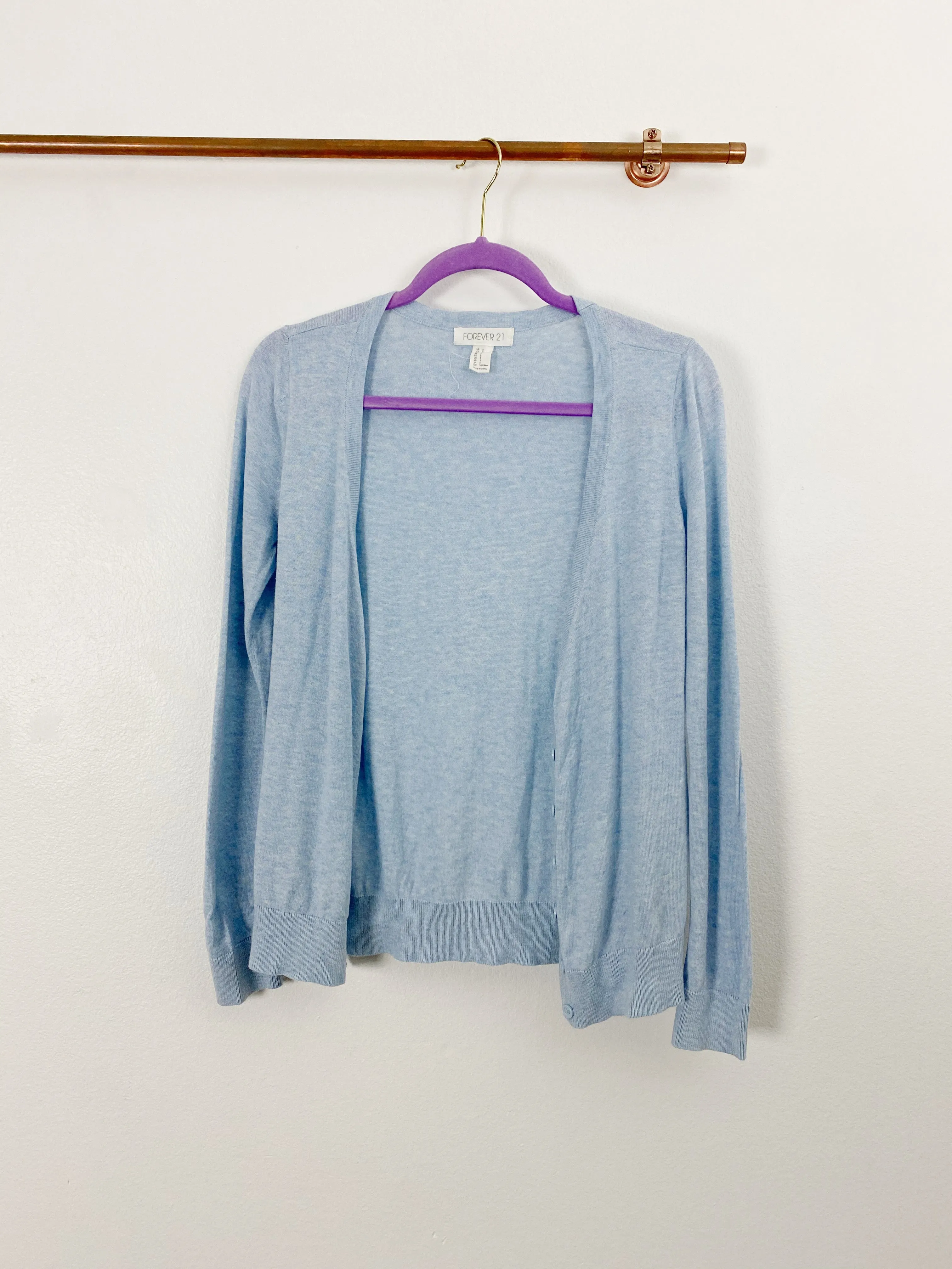 Forever 21 baby blue Cardigan size Small