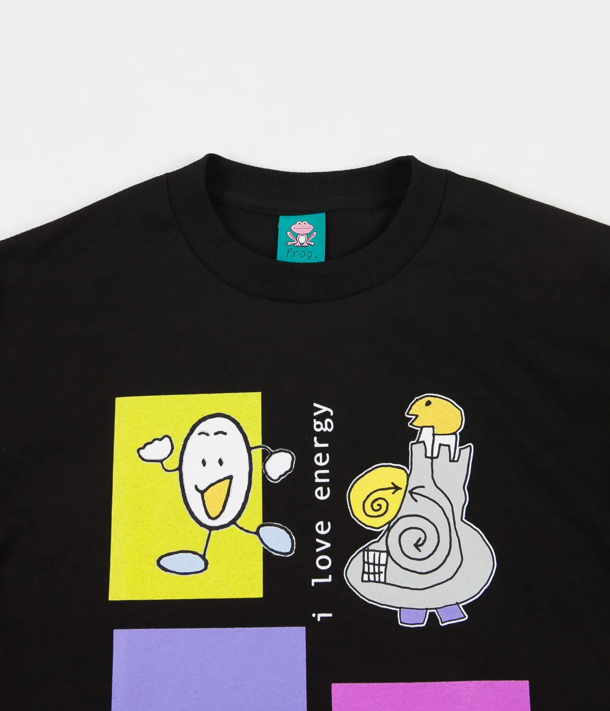 Frog I Love Energy T-Shirt - Black