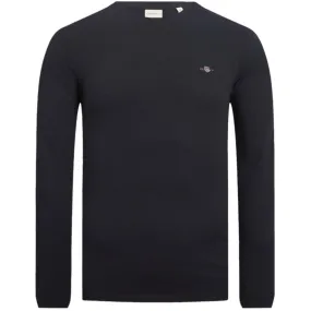 GANT Long Sleeve Pique T-Shirt Evening Blue