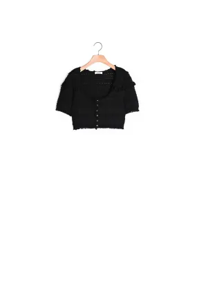 Gilet court en maille