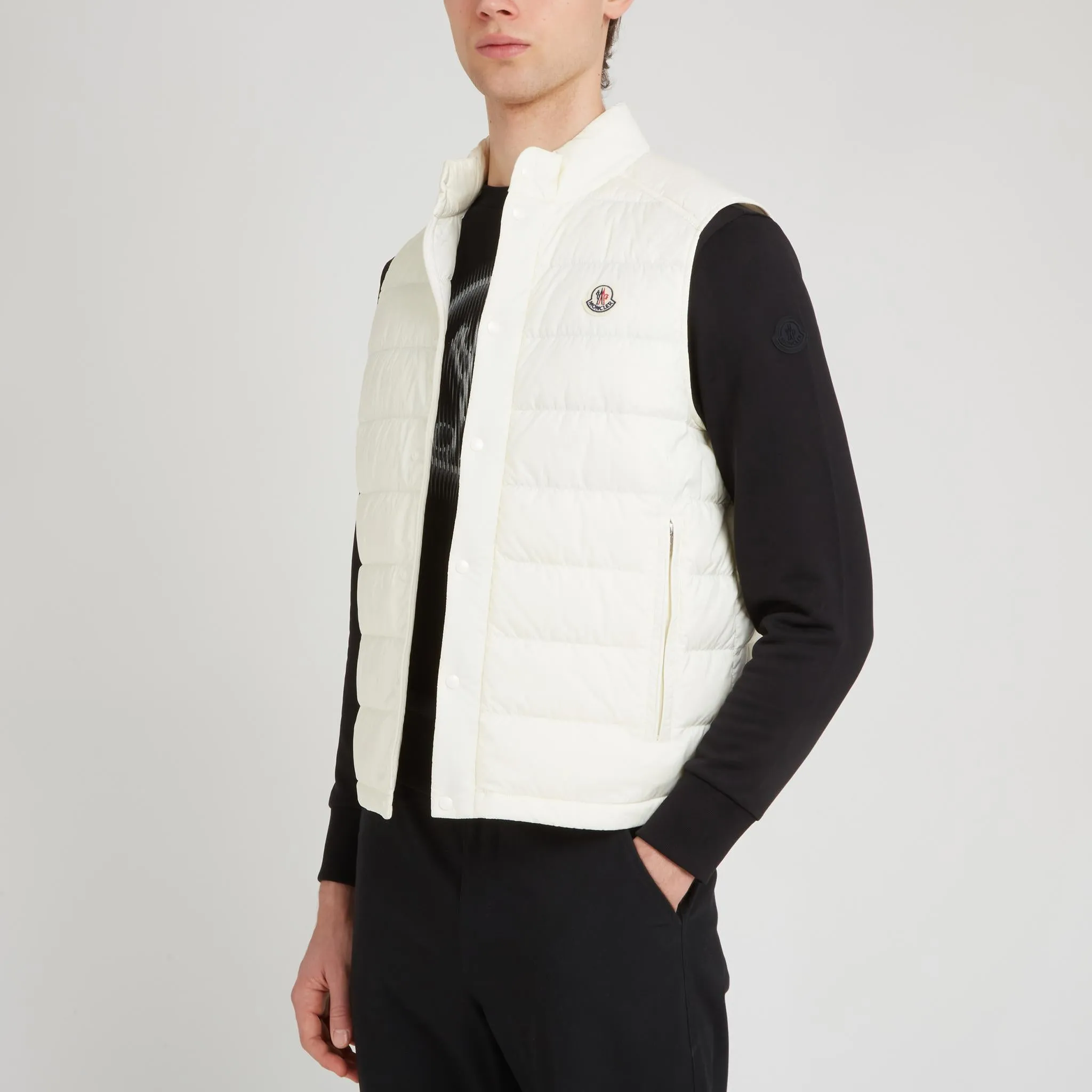 Gilet in tessuto bianco