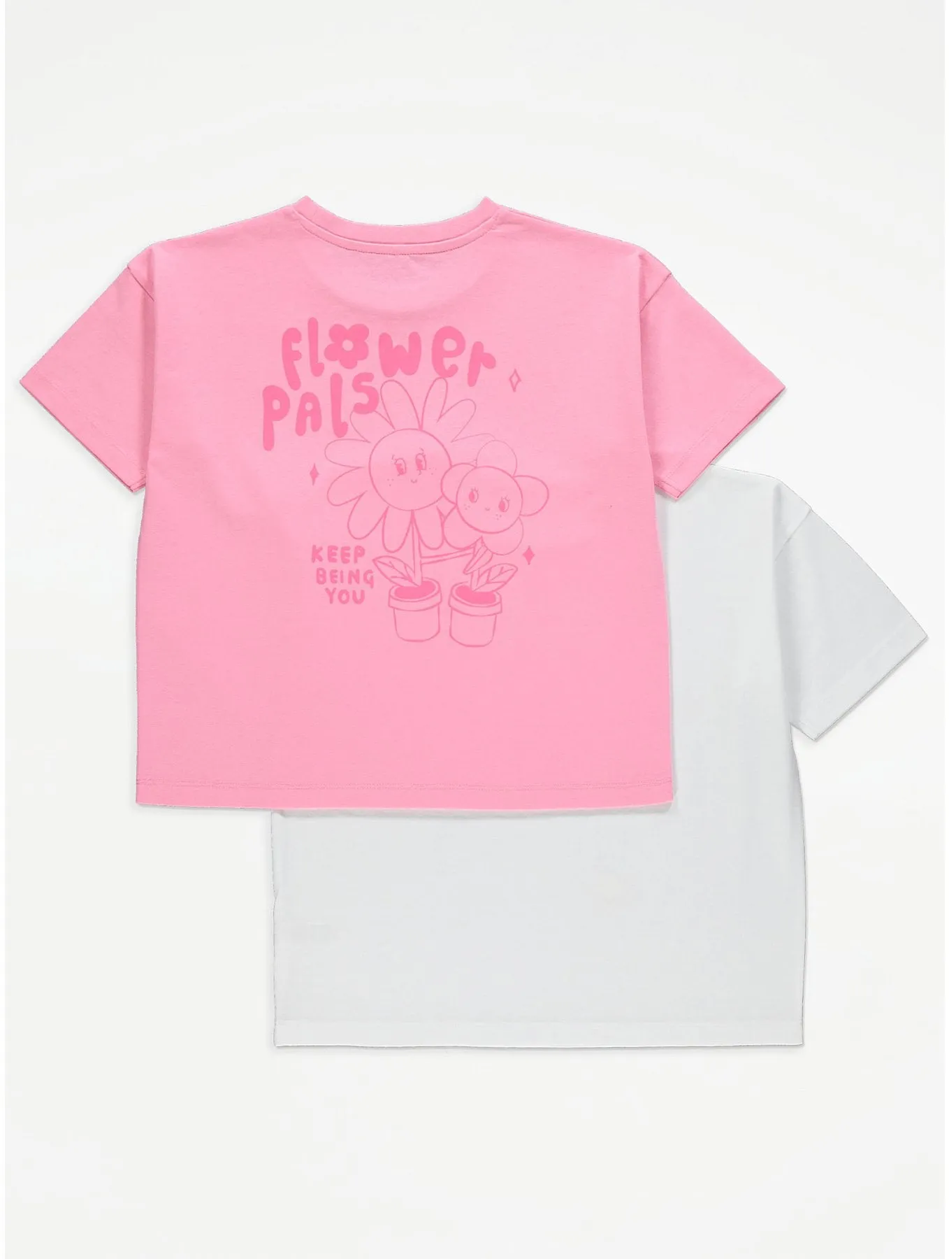Girl’s Casual Cotton Short Sleeve Crew Neck Summer Friendly Printed T-shirt