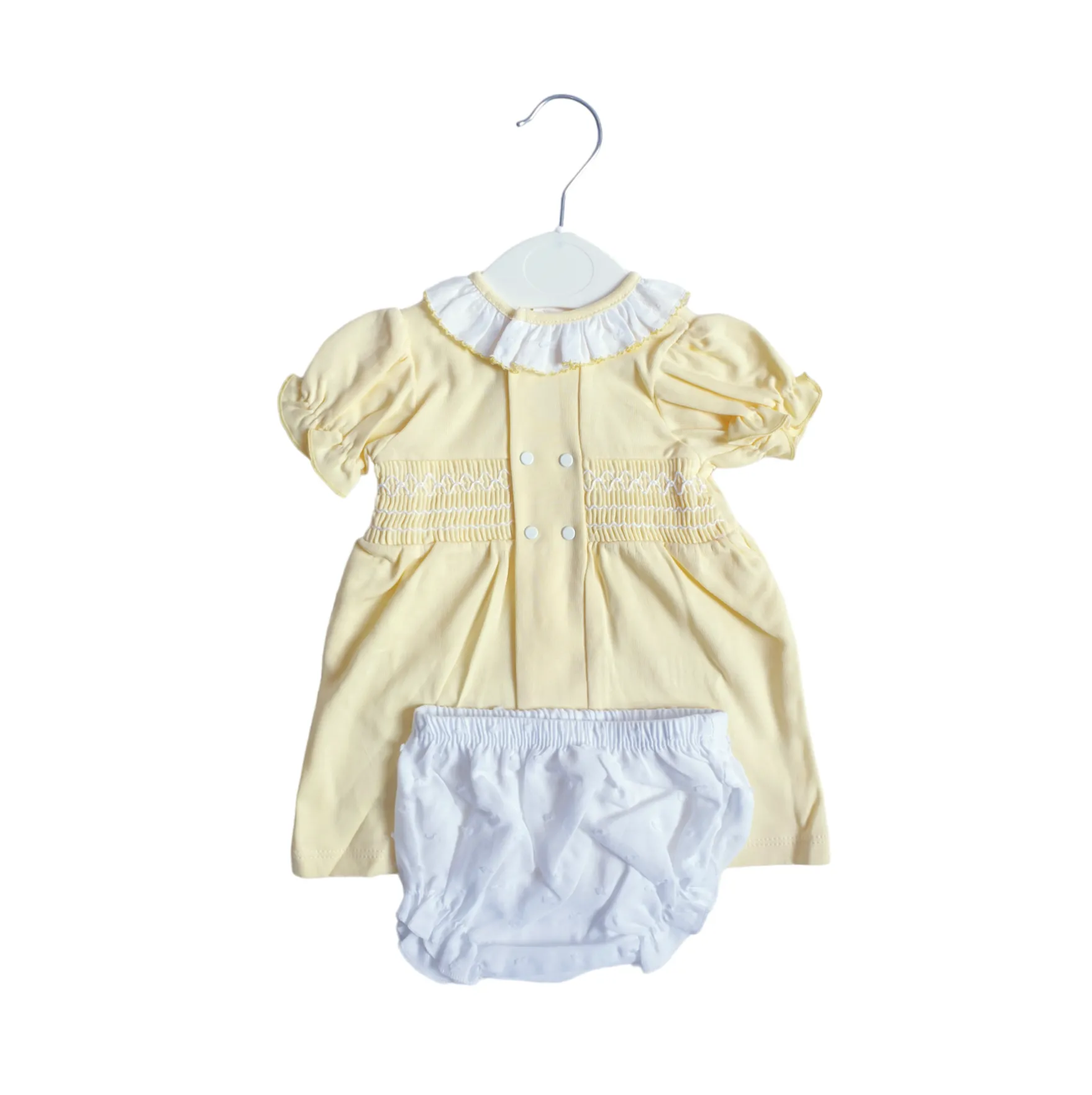 Girls Lemon Spanish Smocked Dress & Pants