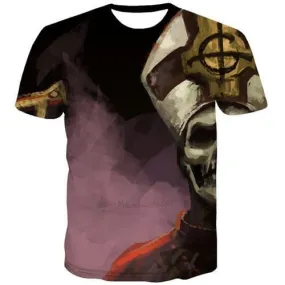 Graffiti T-shirt Men Skull T-shirts Graphic Funny Tshirts Novelty Street Tshirts Cool Leisure Shirt Print Short Sleeve Fashion