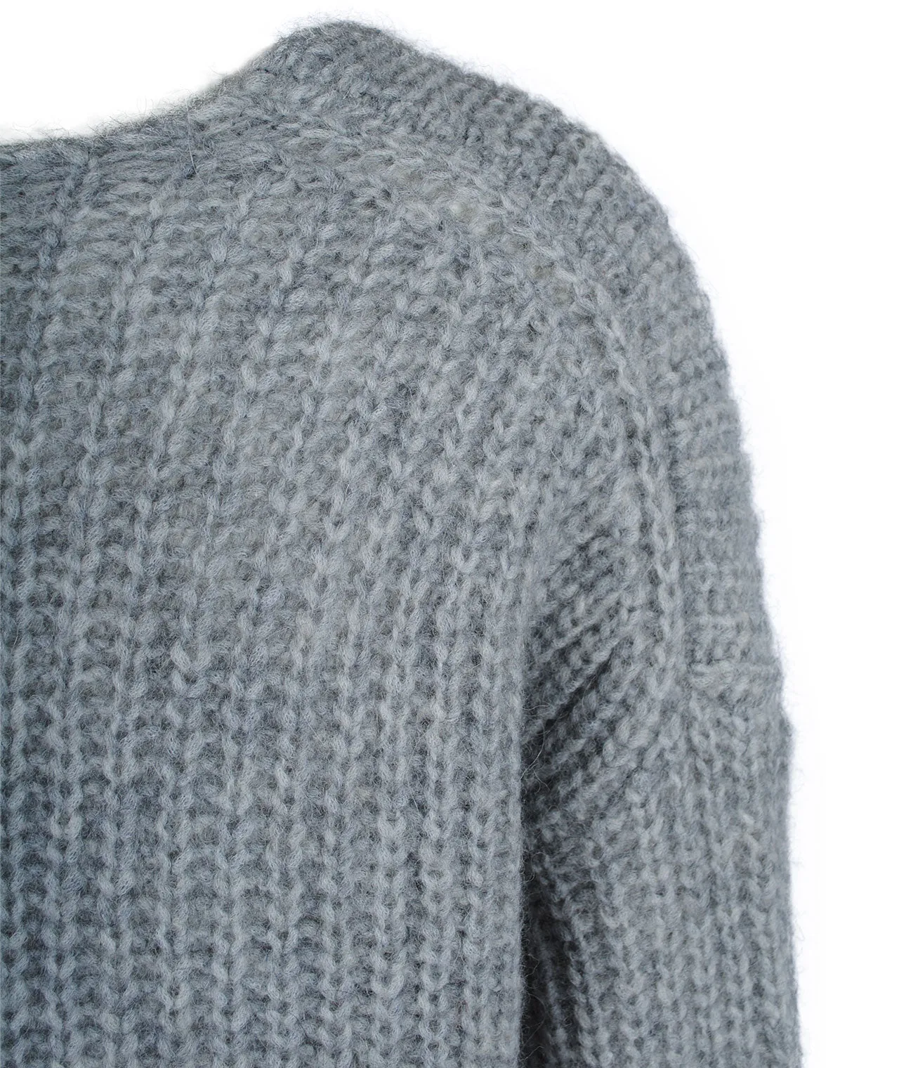 Grobstrick V-Pulli Linna