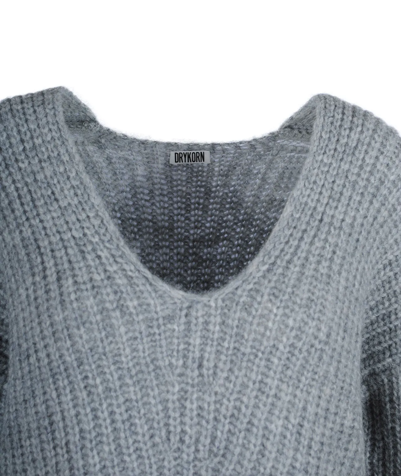 Grobstrick V-Pulli Linna