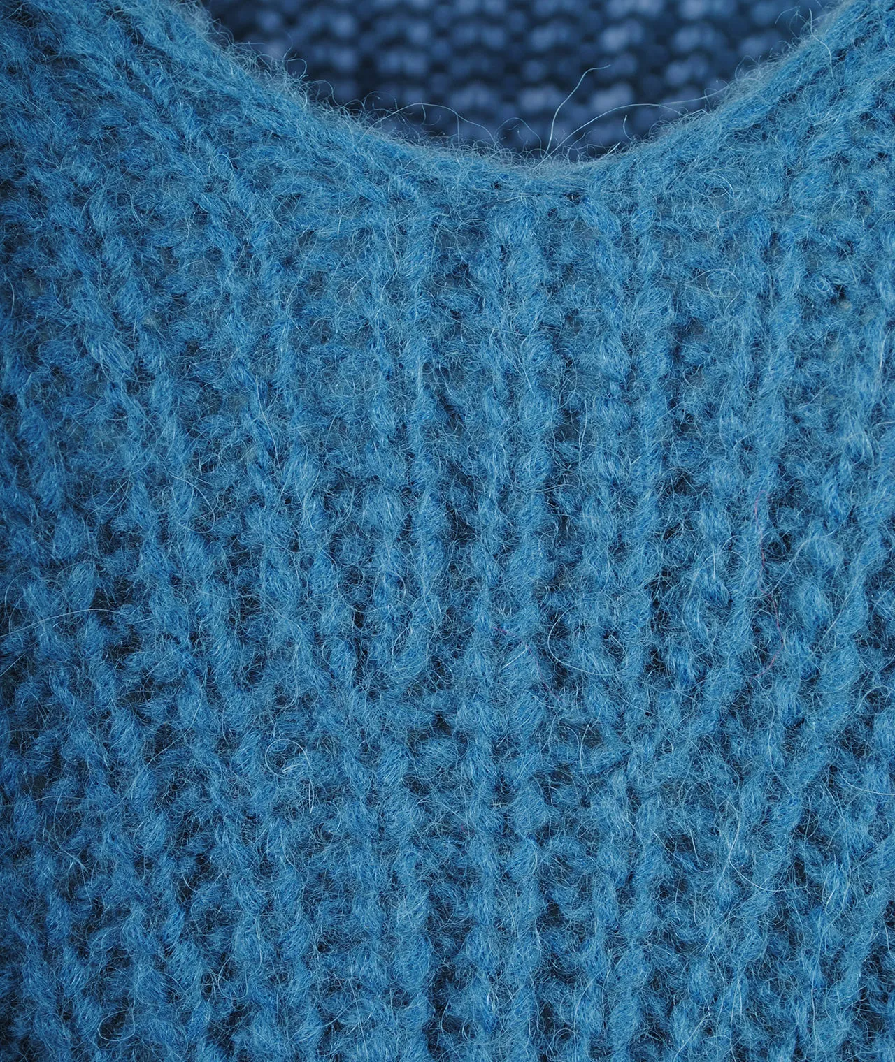 Grobstrick V-Pulli Linna