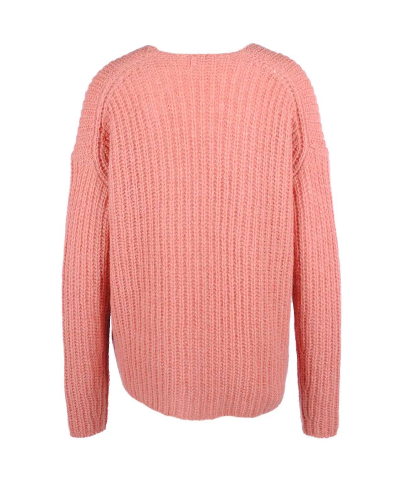 Grobstrick V-Pulli Linna