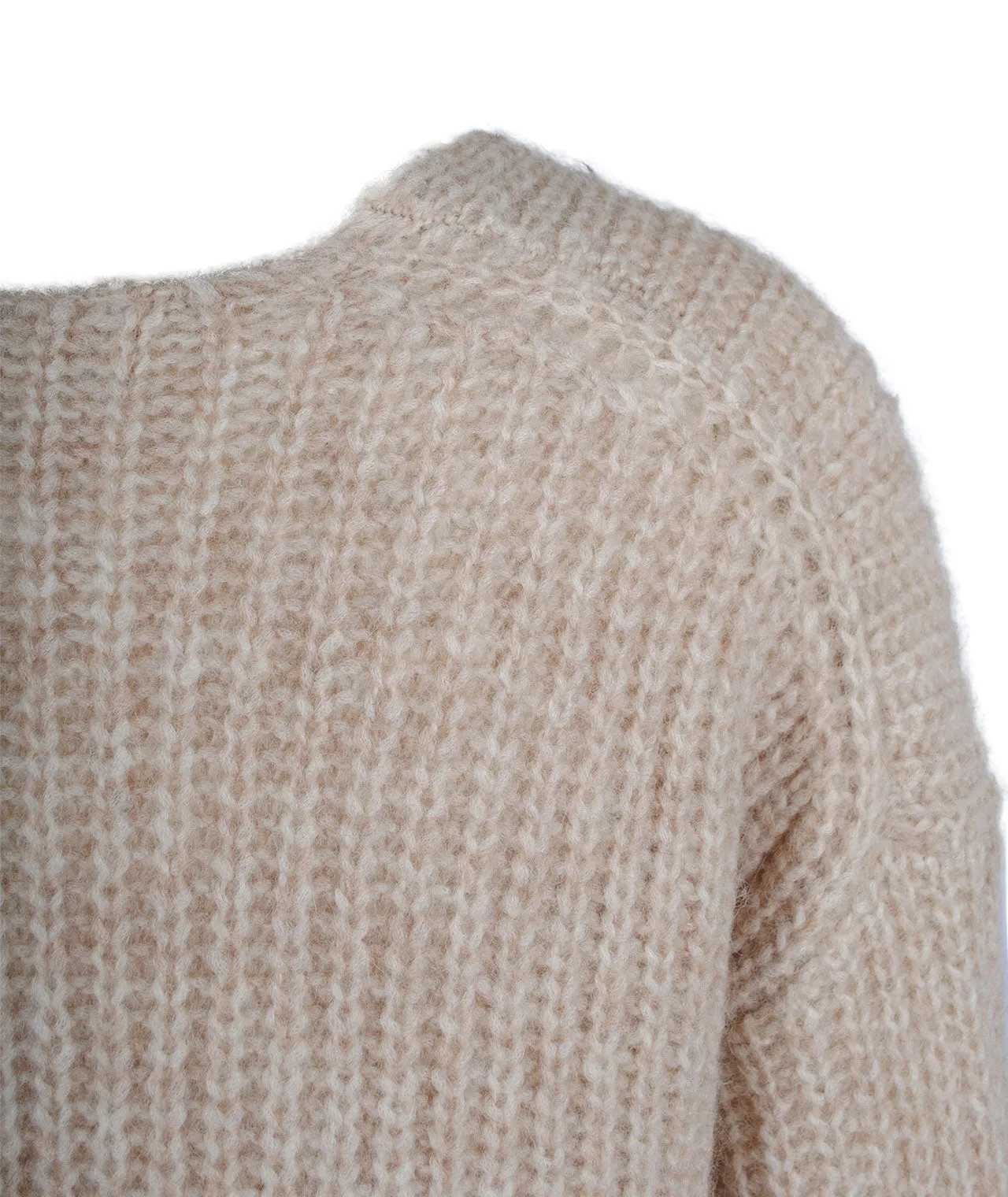 Grobstrick V-Pulli Linna
