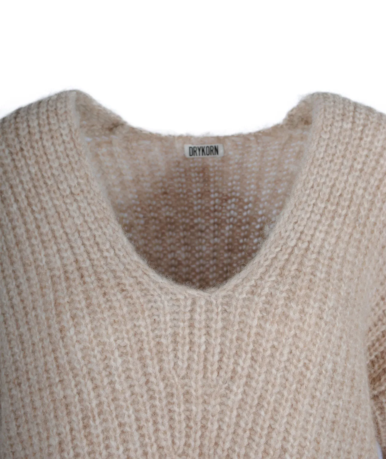 Grobstrick V-Pulli Linna