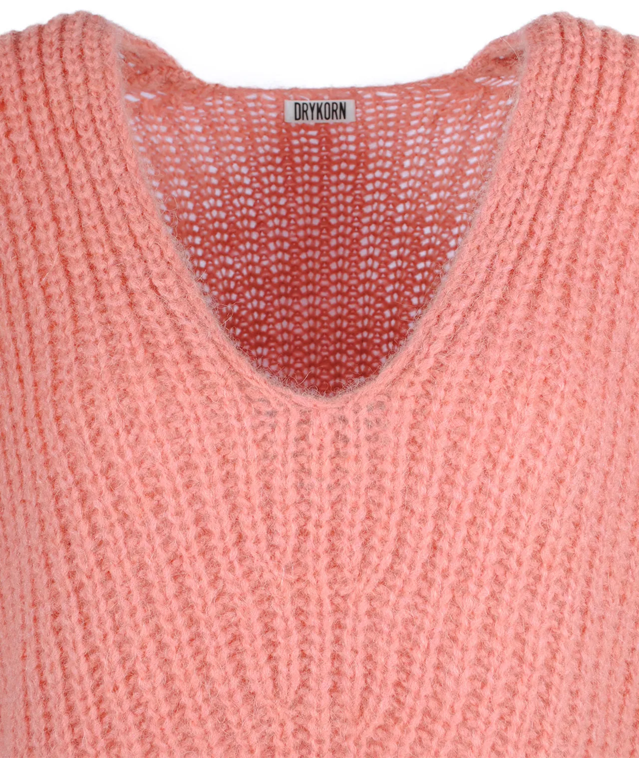 Grobstrick V-Pulli Linna