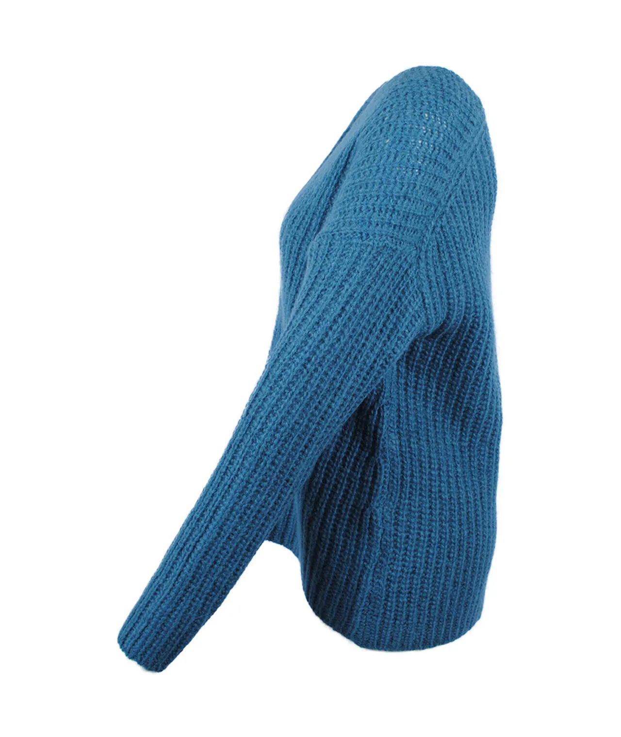 Grobstrick V-Pulli Linna