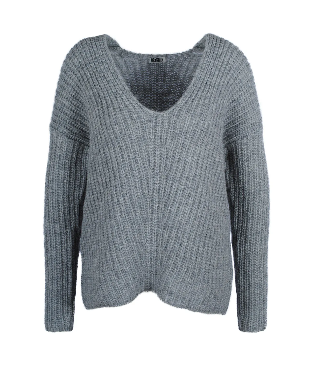 Grobstrick V-Pulli Linna