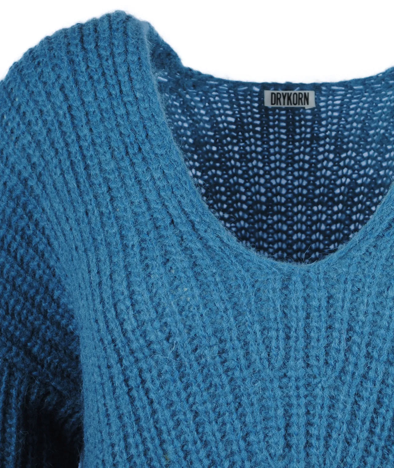 Grobstrick V-Pulli Linna