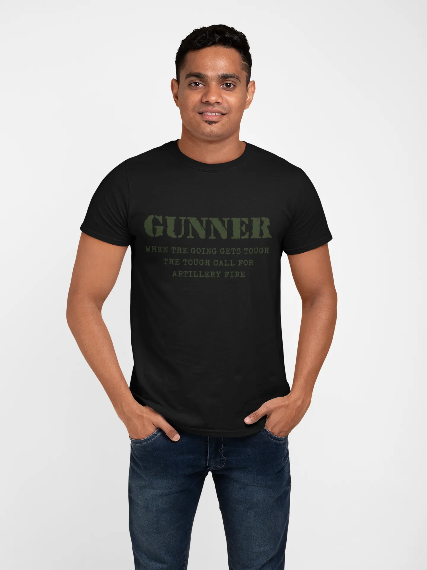 Gunner T-shirt - When the Going Gets Tough..... (Men)
