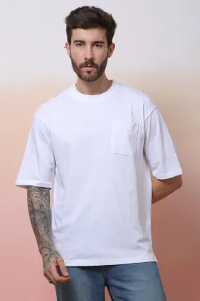 Halfsleeve White 200 GSM Pure Cotton Plain T-Shirt