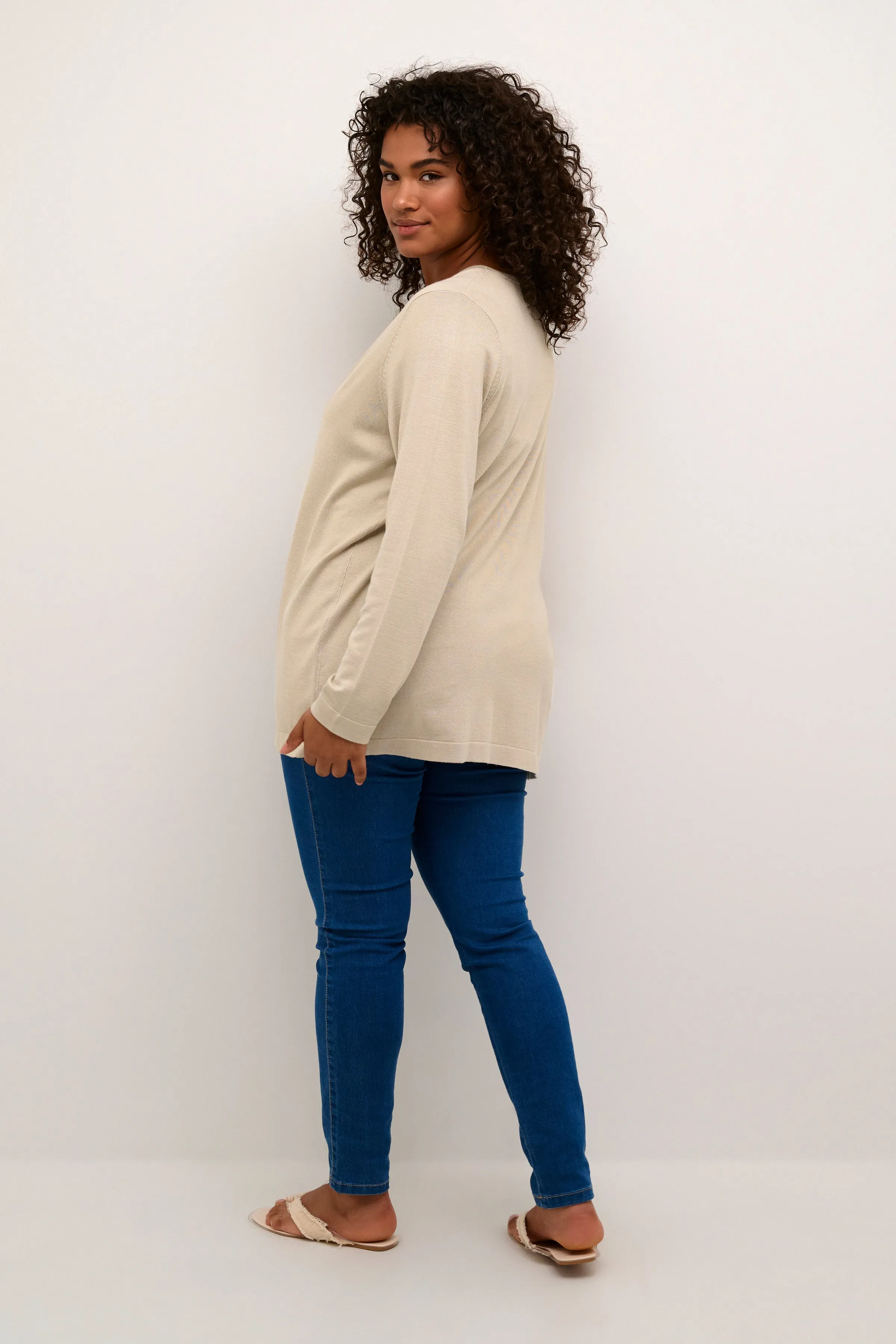 KCfarsia Button Cardigan-Kaffee curve
