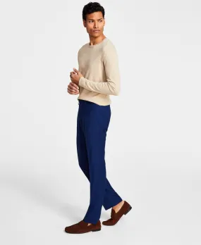 Kenneth Cole Reaction Mens Techni-Cole Suit Dress Slim-Fit Pants 32 x 29 Blue