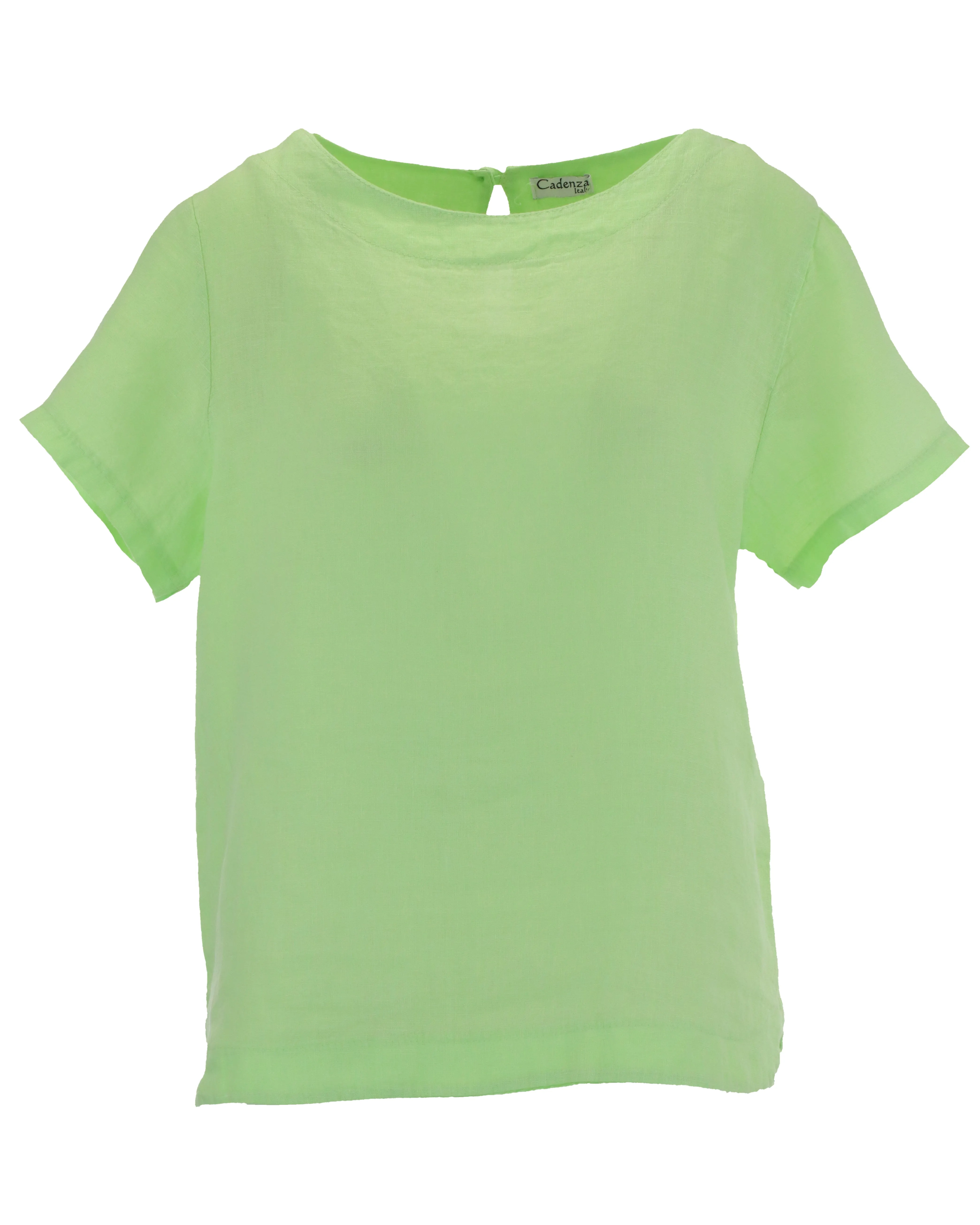 Keyhole Back Linen Top