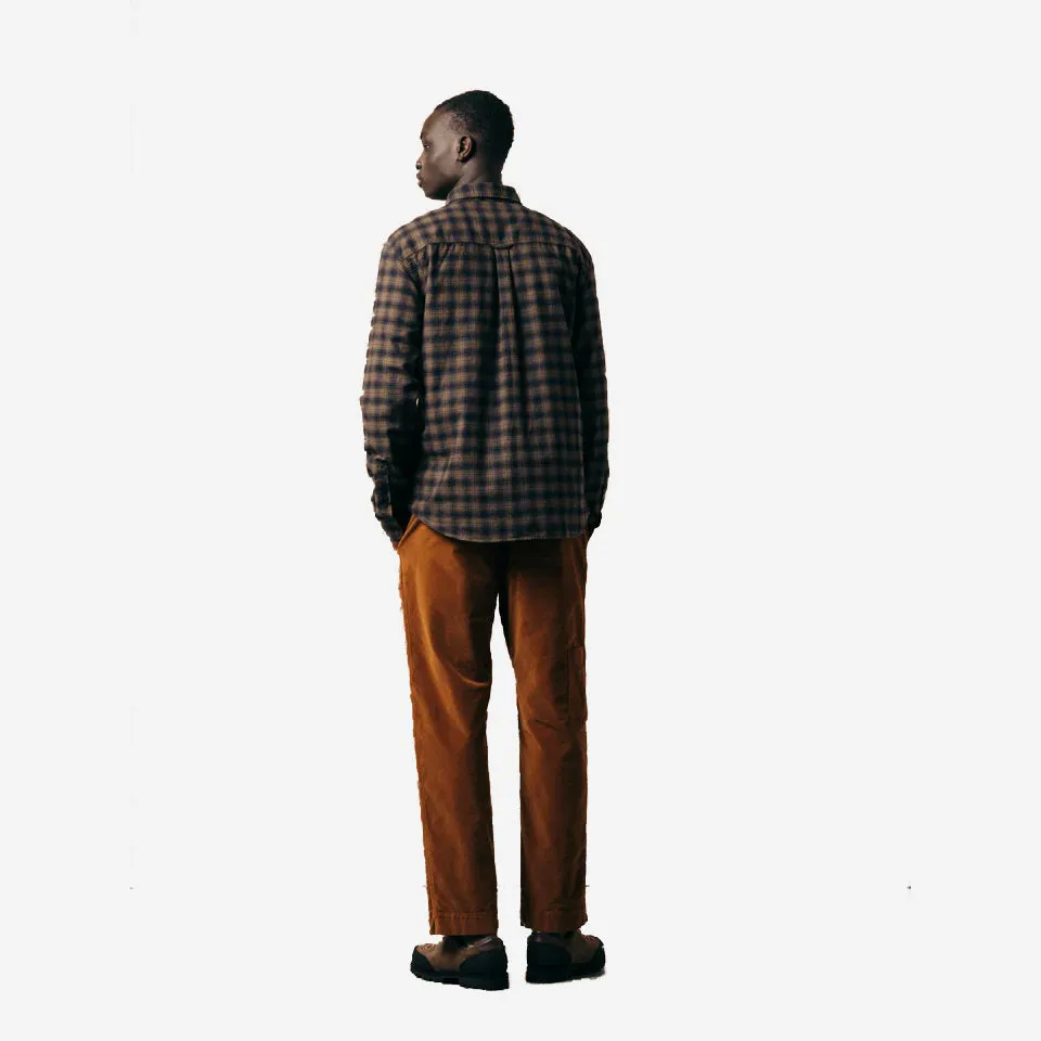 Kinnaird Three-Pocket Shirt - Charcoal/Khaki Plaid