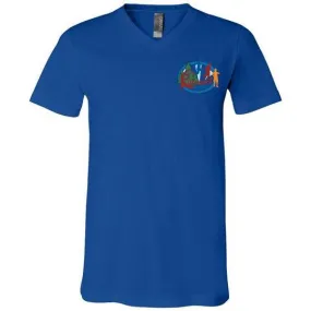 Kupugani Unisex Short-Sleeve V-Neck T-Shirt - Boys' Oval Logo