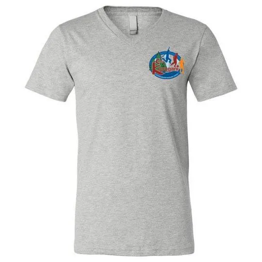 Kupugani Unisex Short-Sleeve V-Neck T-Shirt - Boys' Oval Logo