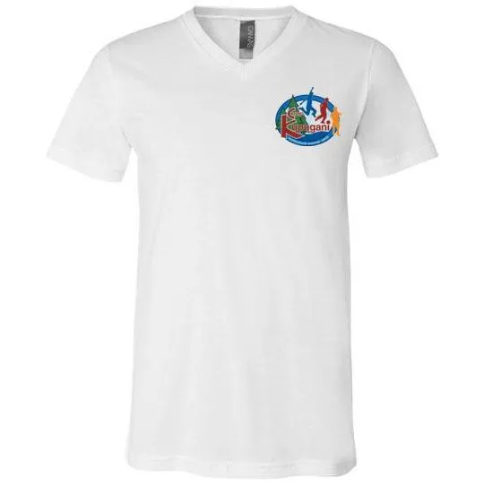 Kupugani Unisex Short-Sleeve V-Neck T-Shirt - Boys' Oval Logo
