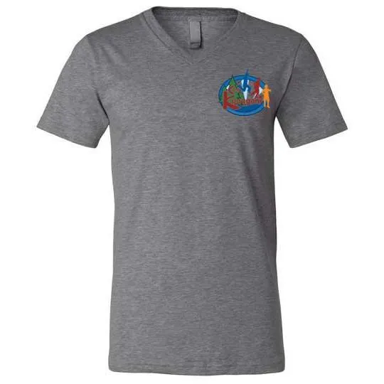 Kupugani Unisex Short-Sleeve V-Neck T-Shirt - Boys' Oval Logo
