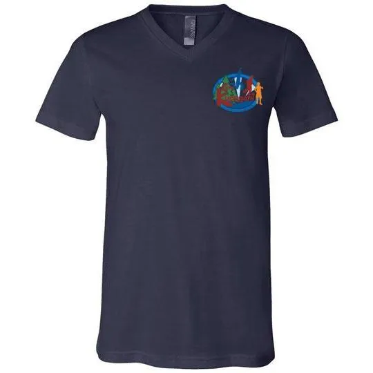 Kupugani Unisex Short-Sleeve V-Neck T-Shirt - Boys' Oval Logo